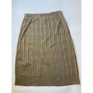 Peruvian‎ Connection Textured Sweater Skirt 100% Pima cotton XL - Beige
